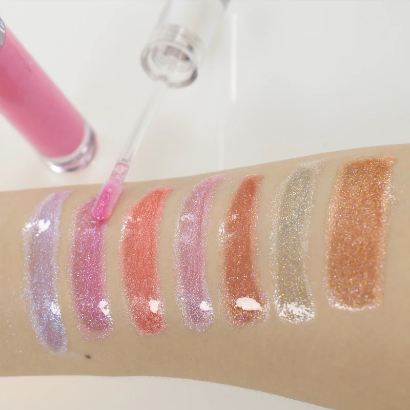 

Low MOQ wholesale lip gloss private label lip balm glitter lip gloss vendor, 36 colors for your choice