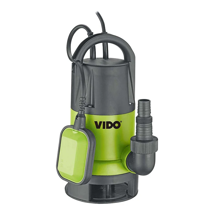 VIDO small well 400W specifications flow copor motor high pressure fountain 2 size submersible sewage pump waste water pump set