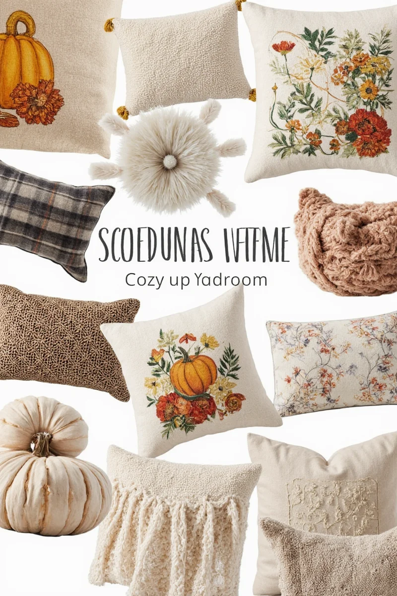 Decorating ideas using outdoor pillows in different settings.