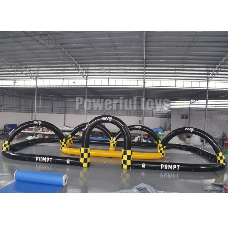 New Design Bumper Car Racing Track Inflatable Go Kart Track