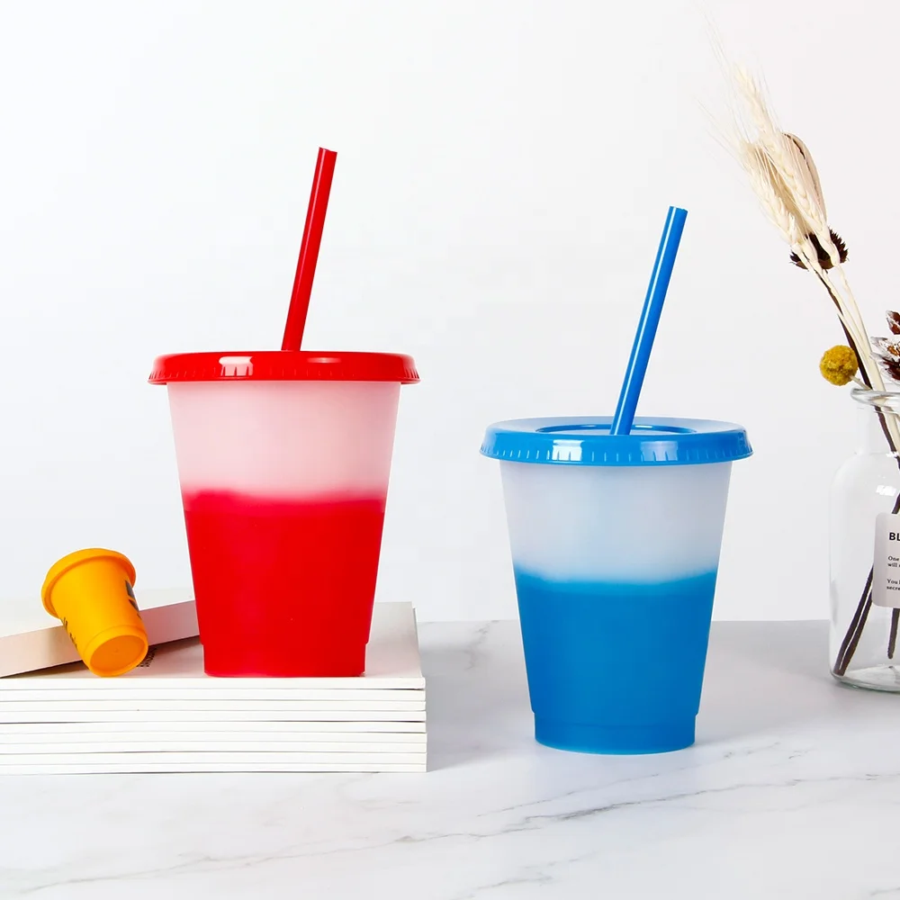 

Walmart audit BPA free reusable cold changing color plastic coffee cups, Customized