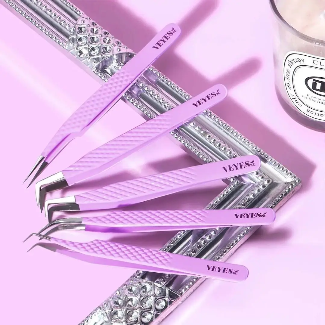 VEYES Stainless Steel Fiber Material Eyelash Extension Tools Trending Viral Lash Isolating Tool with Pointed Tip for Eyebrow Use