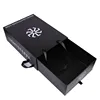Customized Luxury Black Drawer Slide Box Garment Packaging Box With Ribbon Handle