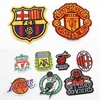 Qingyi custom iron on 3d embroidery woven patches for clothing free sample