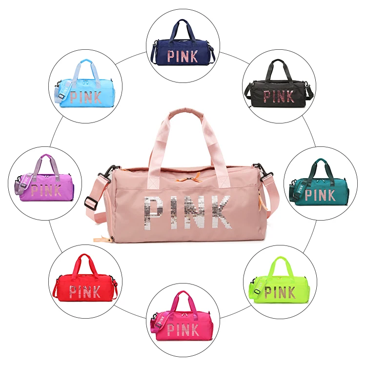 

TB068 Wholesale Free sample custom logo foldable women mens waterproof travel 3 piece sport gym duffel duffle bags