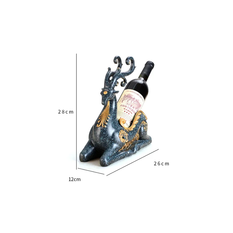 

High quality display home transparent Creative Beauty Wine Rack Cabinet Decoration Ornaments, Blue, wood color