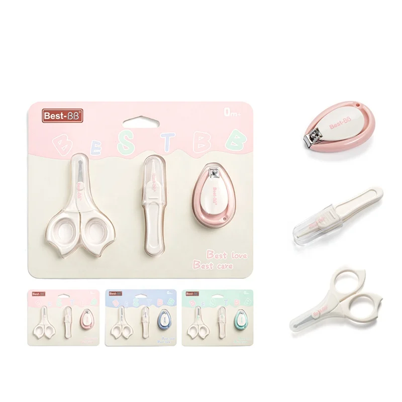 

Eliter Amazon Hot Sell In Stock 3 In 1 Pink Blue Green Babi Manicure Kit Baby Care Set Baby Care Kit Kids Manicure Set