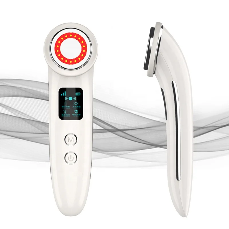 

Design Mini Radio Frequency Device Face Care Lifting Facial Massager Portable RF Face Lift Skin Tightening Machine 1 YEAR Ce, Pink ,white