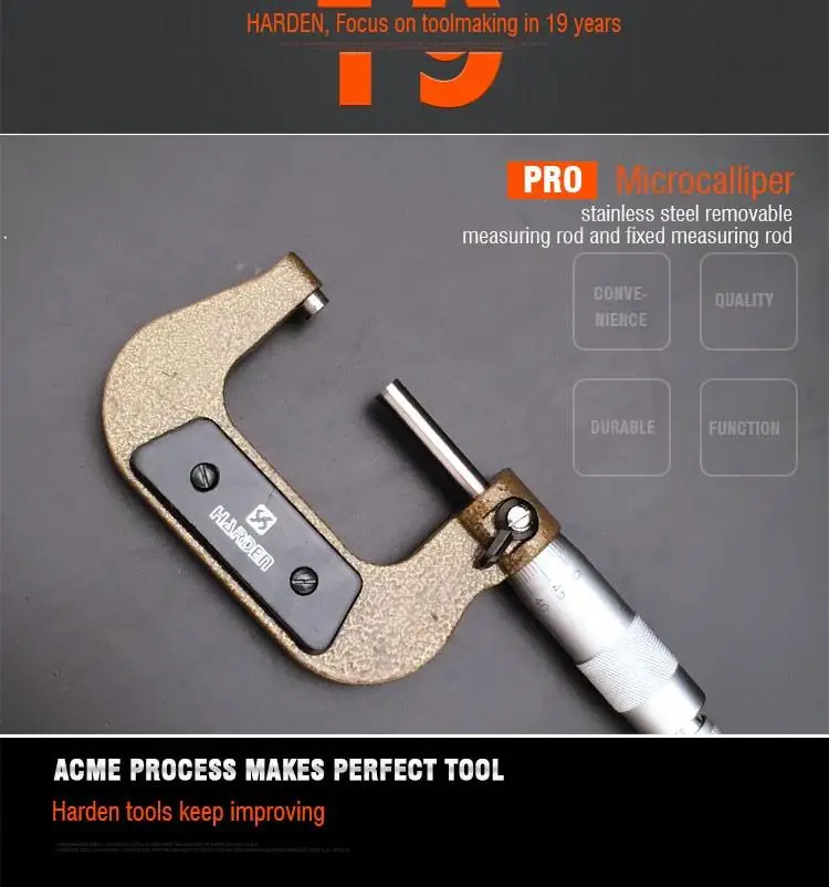Professional 0-25mm Alloy Steel Digital Outside Micrometer Set