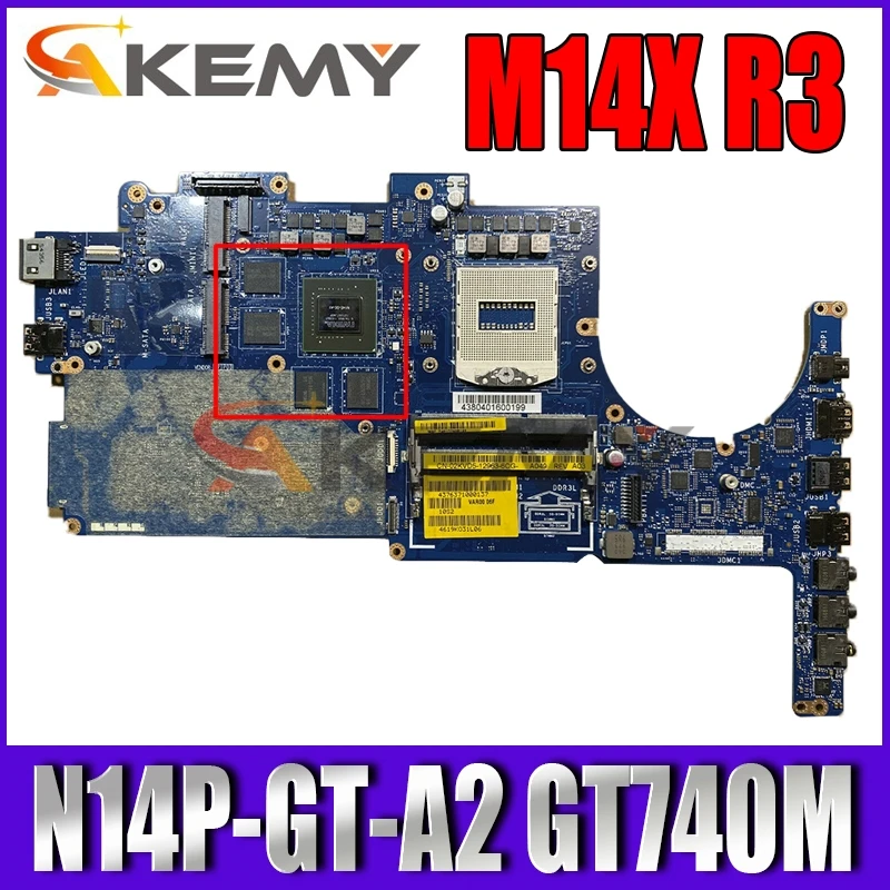 

FOR DELL M14X R3 Laptop motherboard N14P-GT-A2 GT740M with CN-0NMRJ7 0NMRJ7 NMRJ7 LA-9201P 100% working well