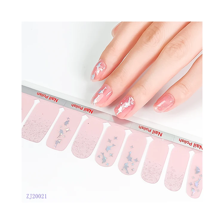 

2021 New Arrival Oem Wholesale Jewelry Real Gel Polish Nail Sticker For Girl, Colorful