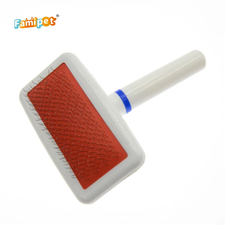 

Wholesale Manufacturer Cheap Good Quality Safe Easy Clean Pet Grooming Brush, White/red