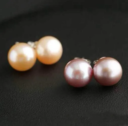 Factory Direct Sales women popular sterling silver pearl AAAA Grade stud earrings with Low Price