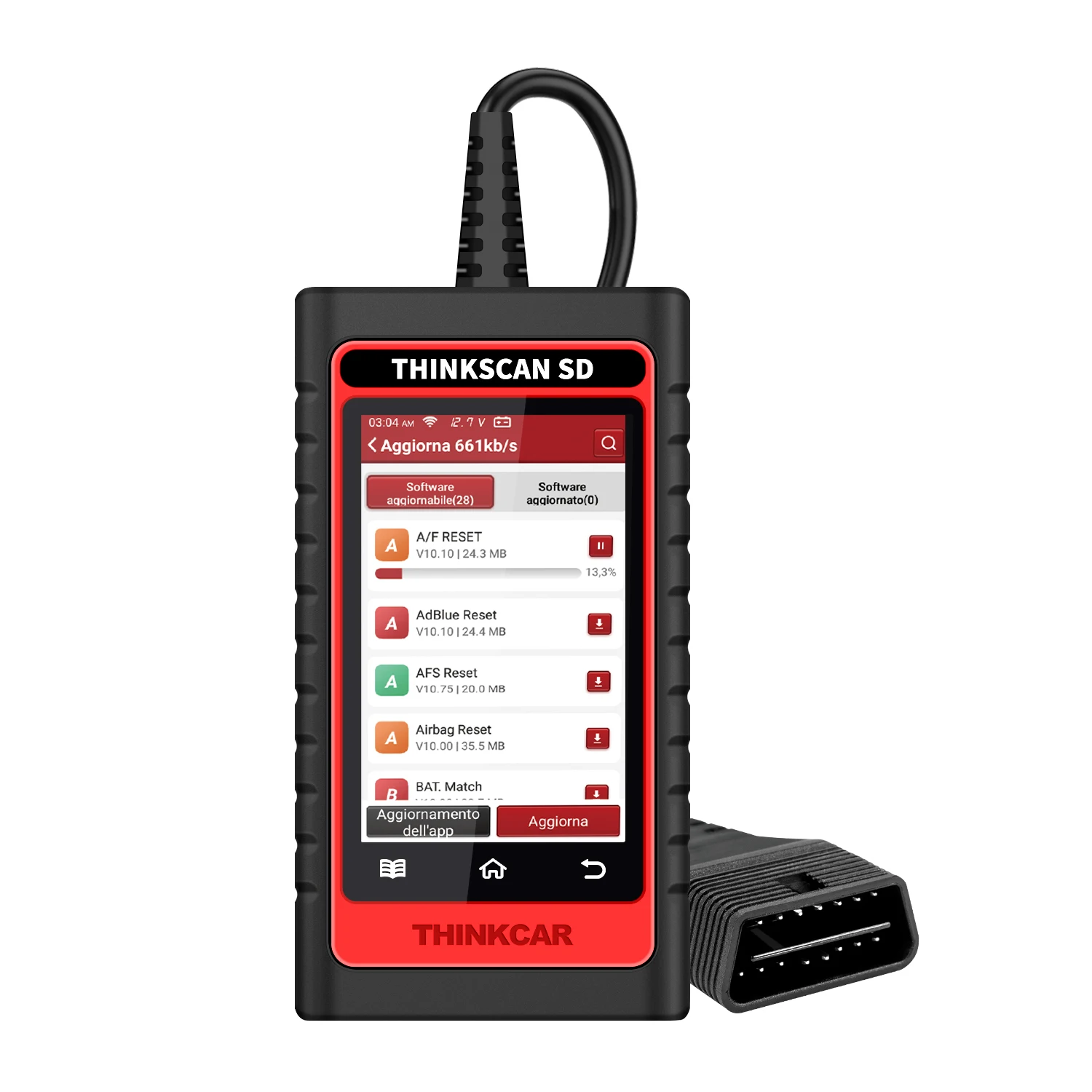 

ThinkScan SD2 OBD2 Scanner ABS SRS Auto Diagnostic Tool Enhanced Scan Tool with 2 Reset Function Lifetime Free Update Code Read