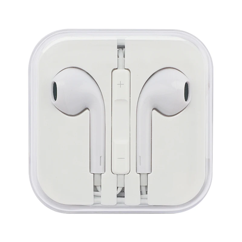 

Best Price Wired 3.5mm with Mic Headphone in-ear Stereo 1.2m For iPhone 5/5s/6s, White