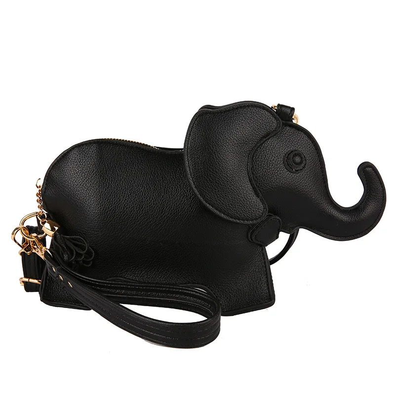 

New Fashion Cute Elephant Shaped Niche Design Shoulder Bag Cartoon Handbag For Women And Kids Sling Crossbody Hand Bag Y16039, 4 colors