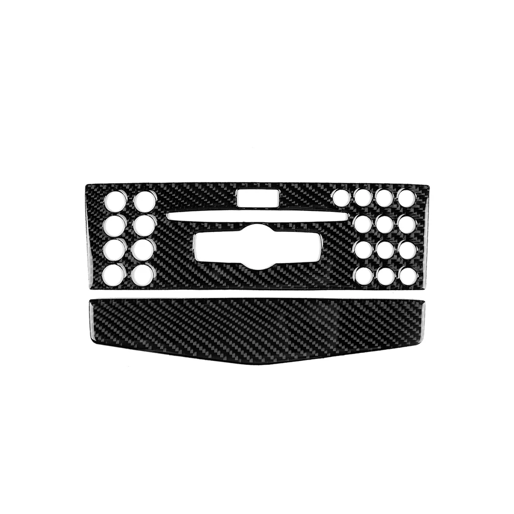 

Carbon Fiber Central Control Panel Type A-Pure Color Decorative Stickers Trim for Mercedes-Benz C-Class W204 (2007-2010)