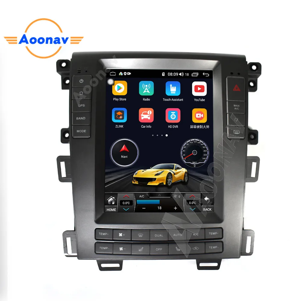 

Android 9.0 2din car multimedia touch screen stereo DVD player GPS navigation radio video For ford edge 2012-2014