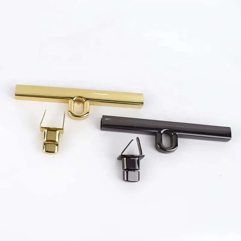 

Meetee BF412 Handbags Accessories Alloy Parts Bag Lock, Gold,black