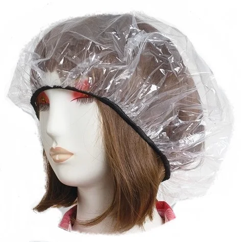 
waterproof pe rain bonnet/hood/hats/caps cover 