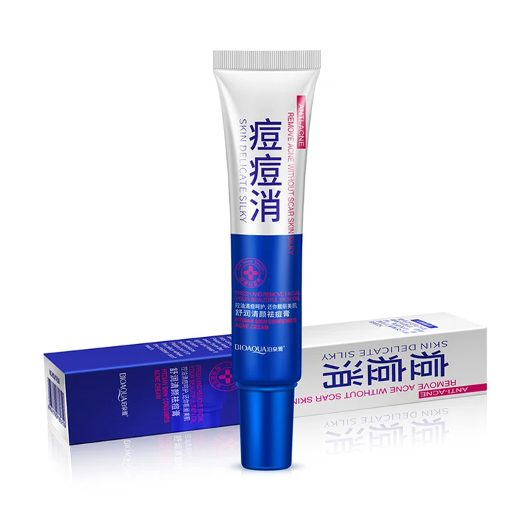 

Free shipping BIOAQUA acne cream moisturizing Oil Control Shrink Pores removing Acne treatment