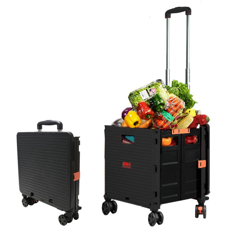 

best selling customize black folding suitcase for shopping