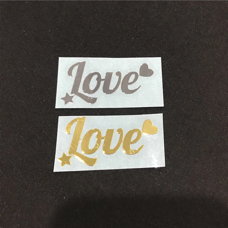 

Cute Laptop Custom 3D Embossed Gold Silver Logo Phone Mobile Back Transfer Metal Stickers, Gold or sliver