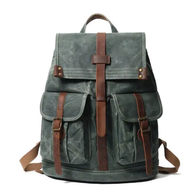 

New Arrive Men Canvas Chest Backpack For Women, Aqua/army green/black/coffee