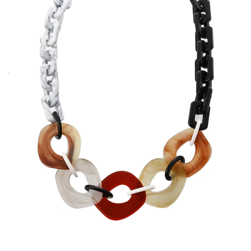 

Party Souvenir Elegant Romantic Fashion Choker Jewelry Acrylic Acetic Acid Acetate Chain Necklace For Women Girl