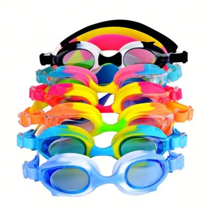 

Silicone Kids Swimming Pool Glasses Anti-fog Swimming G-oggles, 6 colors