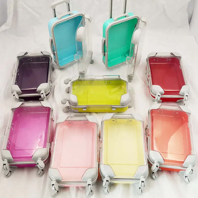

new design 3d mink lash suitcase packaging custom 5d eyelash luggage cases wholesale