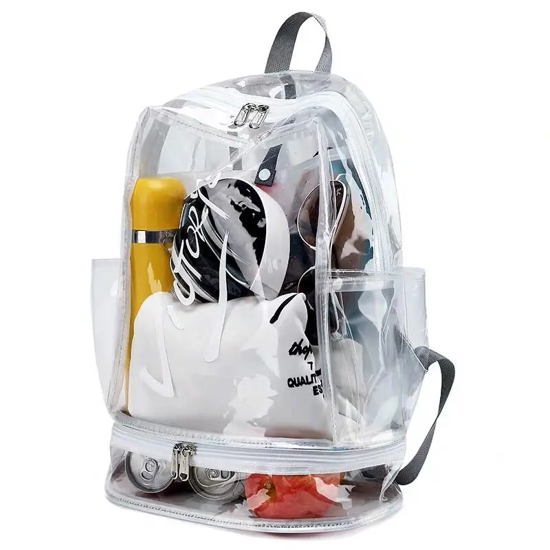 

Cheap Leisure Custom Logo PVC Transparent waterproof beach BackPack