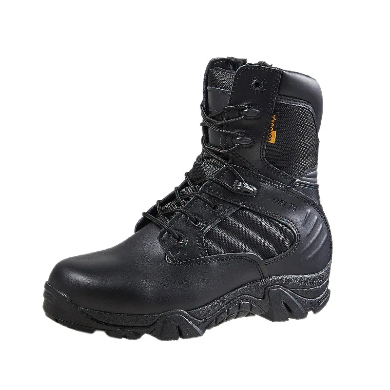 

2021 Oem Combat special forces leather outdoor men hiking shoes desert tactical high-top military swat boots
