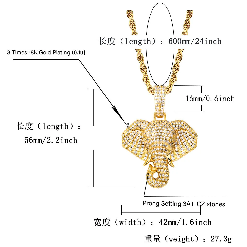 Buy Elephant Necklace,Elephant Pendant 