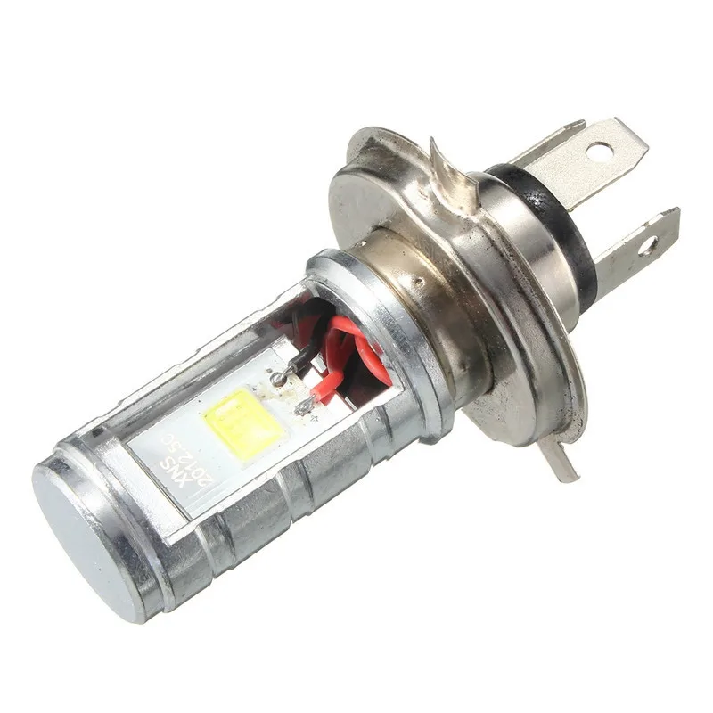 

12W H4 Motorcycle Bulb LED Light Lamp Hi/Lo Beam Headlights Headlamp Front Light Bulb 6000-6500K 1200LM