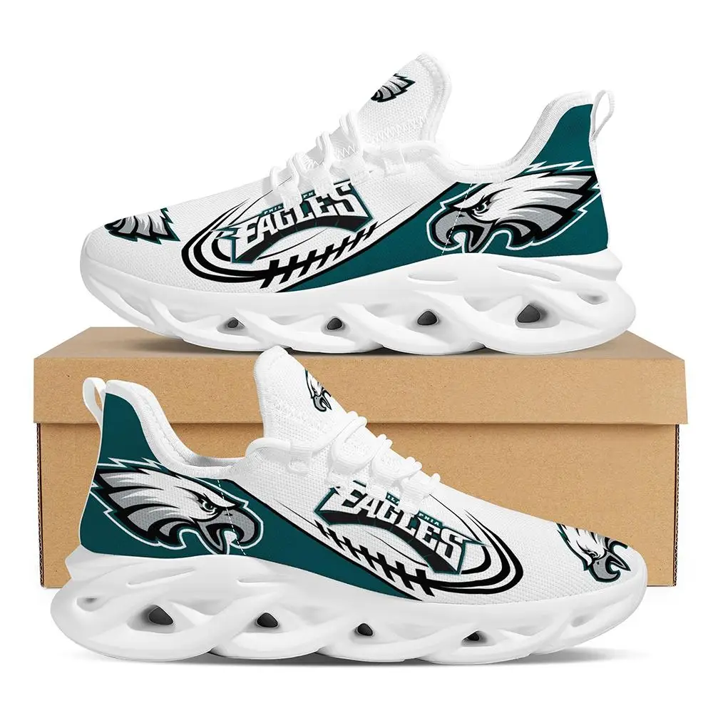 

Wholesale 1 MOQ Dropshipping Customized Printed Logo Football Team Philadelphia Eagles Sepatu Sneaker Women Mens Casual Shoes