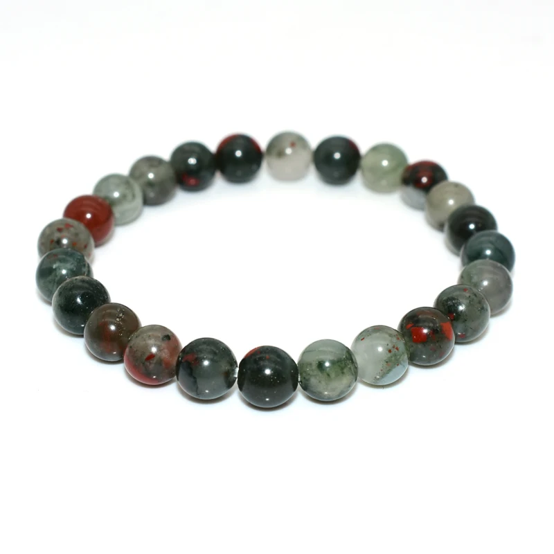 

Trade Insurance 4/6/8/10/12mm High Grade Natural African Blood Stone Bracelet