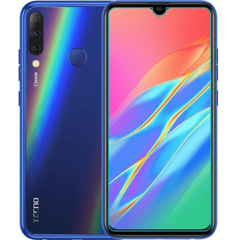 

For TECNO SPARK 3 PRO 0.3 mm screen protector tempered glass phone for mobile case cover cases Protective Glass Film, Crystal clear