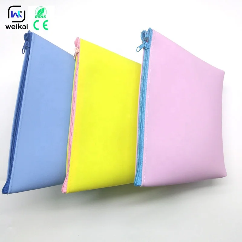 

wholesale silicone cosmetic bag with candy color high-quality make up bag clear, Pink, yellow, blue or other