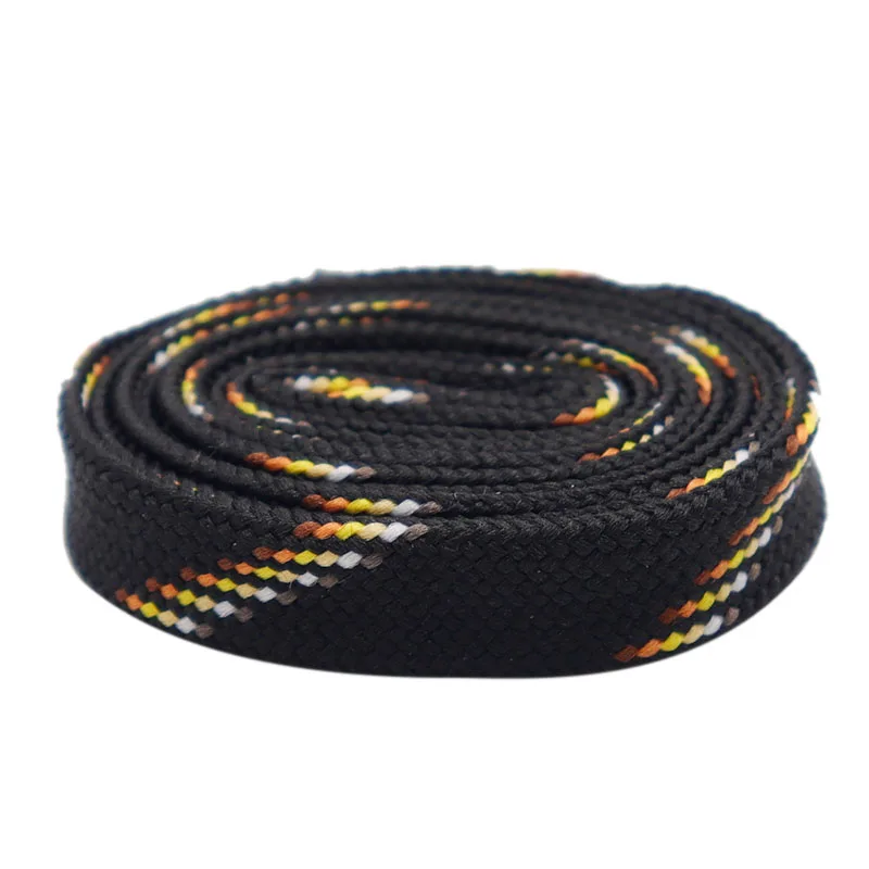 

Weiou Accessorizes Manufacturer 140CM Length High Quality Polyester Custom Design Logo And Color Flat Seven Twill Shoe Laces, Colorful mixed,,support customized color