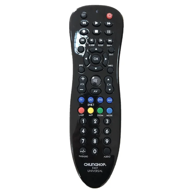 

Chunghop E407 wholesale remote universal lcd led tv remote control easily operate 6 devices with 1, Black