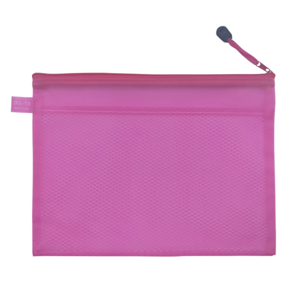 Promotional A4 Zipper Advertising Bag Frosted Reusable Plastic File