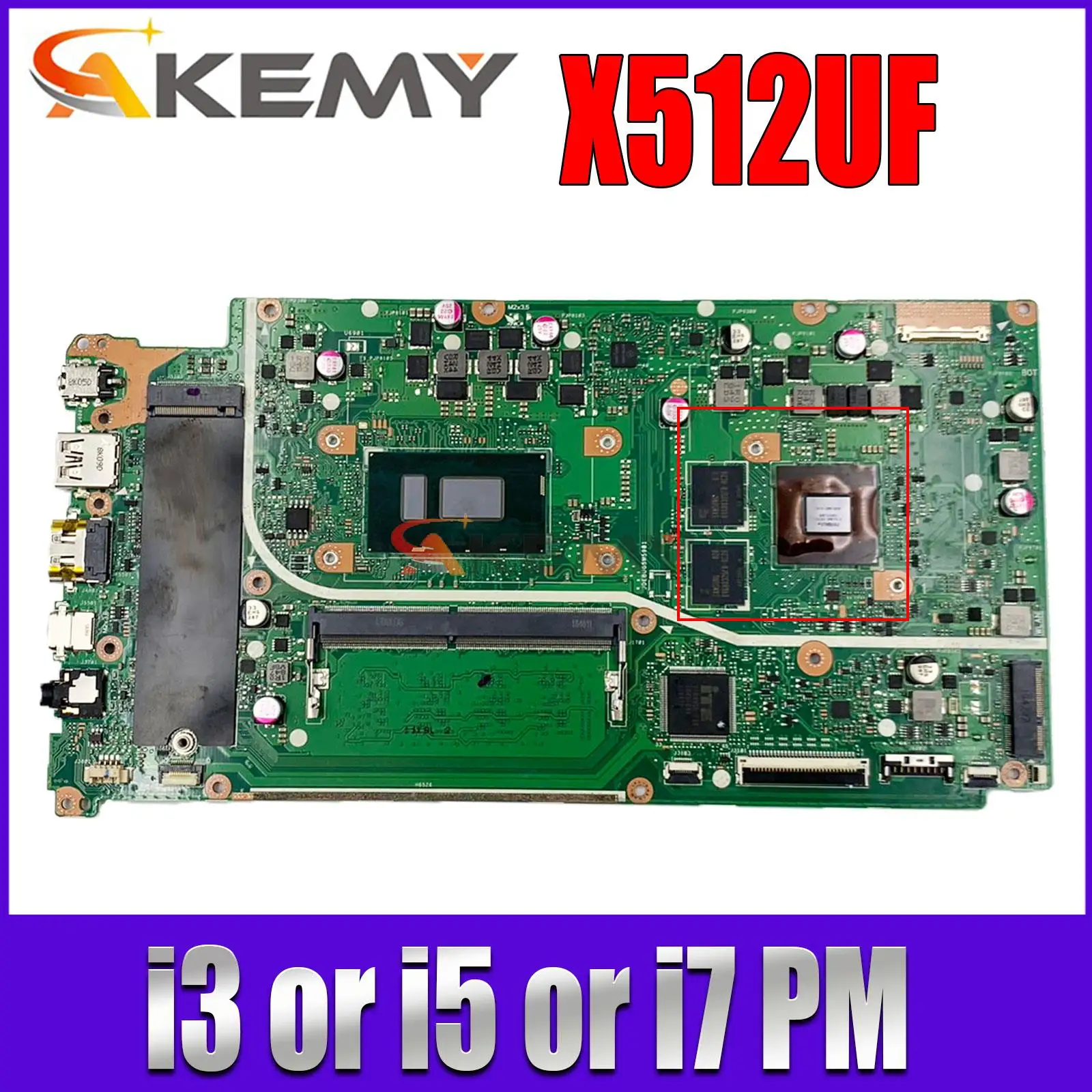 

Mainboard X512UA X712UA X512UB X512UF F512U A512U D712U M712U Y5100U V5000UA Laptop Motherboard 4417U I3 I5 I7 Gen 4GB-RAM