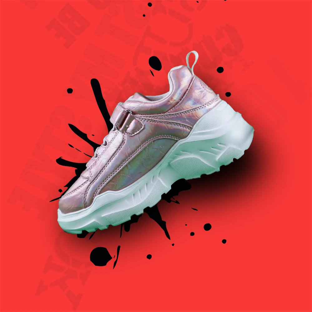 

Wholesale Beautiful Girls chunky shoes children comfortable sports casual sneakers