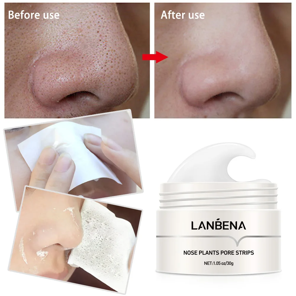 

LANBENA Good Quality Nose Blackhead Remover Peel Off Mask Face Cream Pore Strips Free Shipping