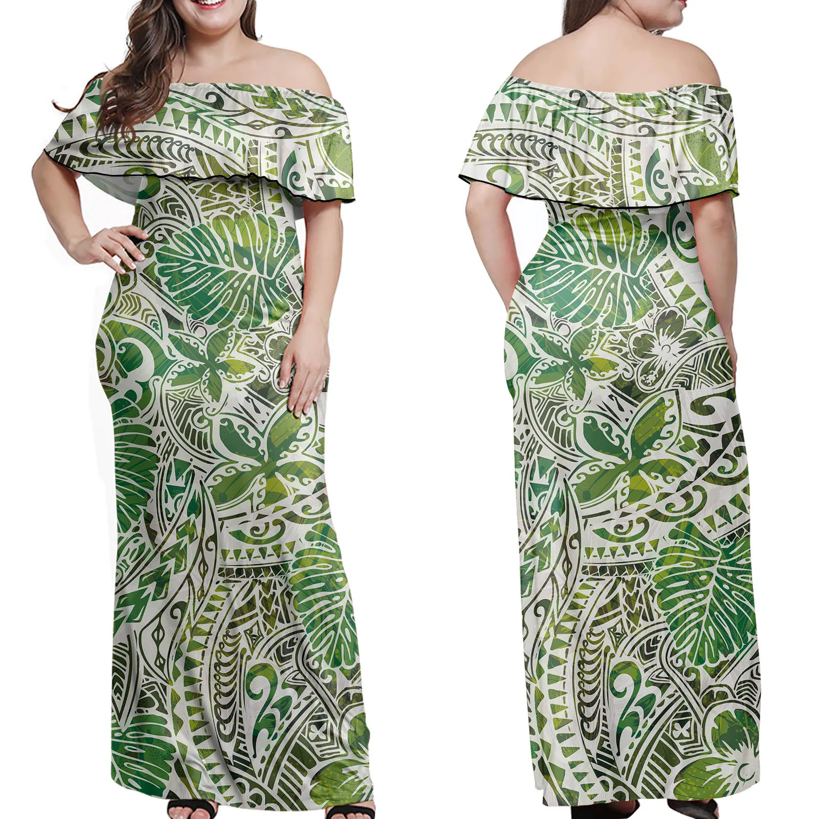 

Latest Design Wholesale Plus Size off Shoulder Long Dress Evening Dress, Customized color