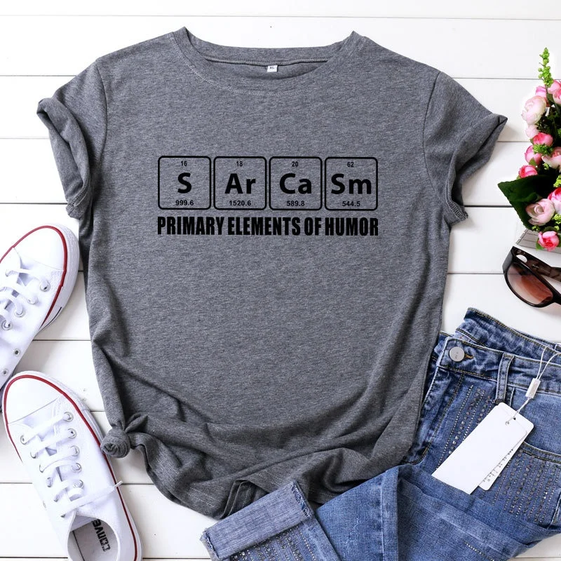 

Plus Size T Shirts Women Casual Funny Summer Cotton T-Shirt Solid Color Letter Print O Neck Short Sleeve Cute Tee Tops
