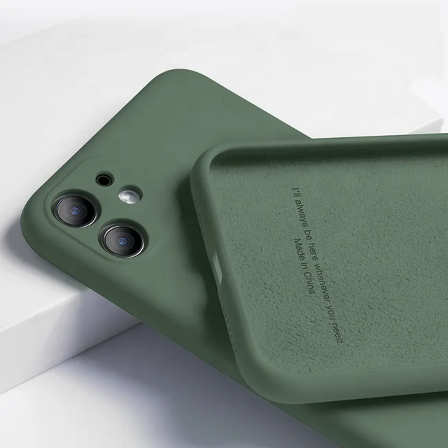 

Tschick Luxury Original Liquid Silicon Phone Case For iPhone 11 Pro XS Max X XR 7 8 6 6S Plus Soft Gel Cover Candy Color Case