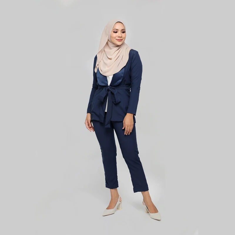 优质牛仔穆斯林妇女运动套装简约风格休闲巴基斯坦 salwar