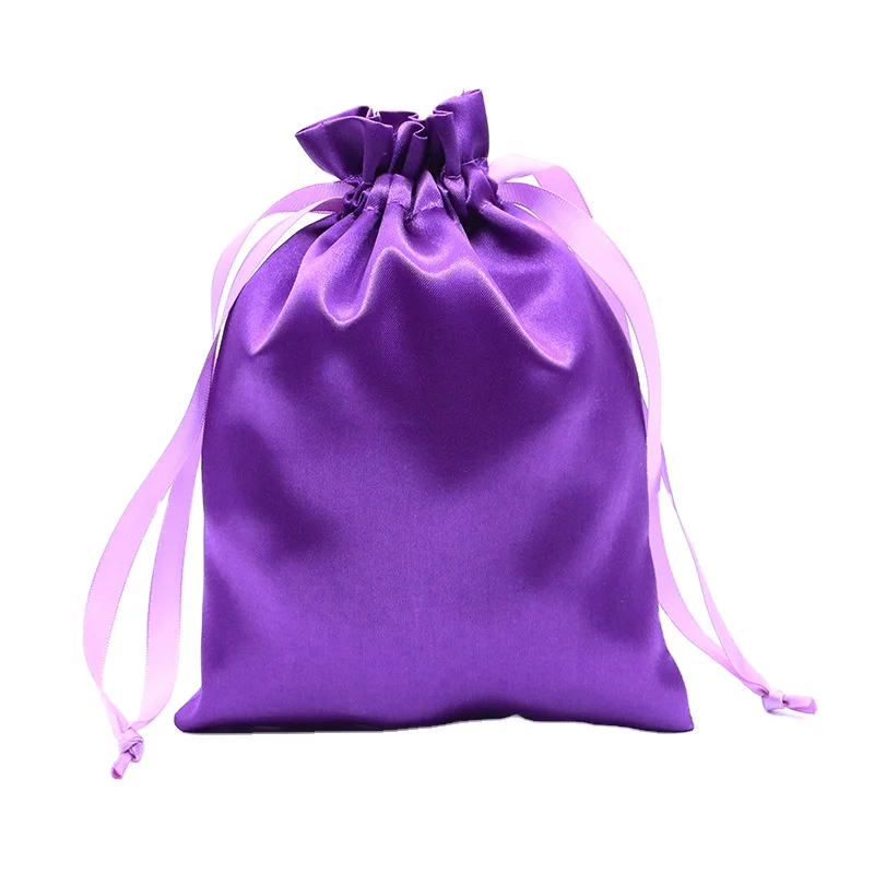 

Hot Selling Jewelry Pouch/CosmeticBags Satin Gift Bags With Customized Logo, Picture color